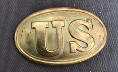 1970s vintage US belt buckle Owned And worn By Korean War Veteran