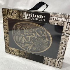 Montana Silversmiths Attitude Buckles Montana State New Unopened Box 1.5 in Belt