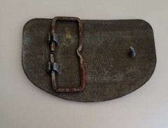 Vintage 18 Wheeler Semi Truck Driver Belt Buckle Tractor Trailer Raleigh Lights