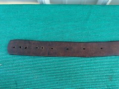 2024 Pendelton Whiskey Buckle Gold Bronze Bronco Bull Leather Belt Large 34 – 44