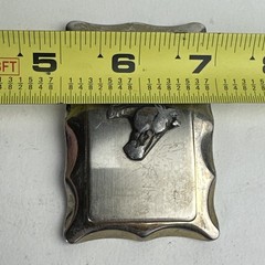 VTG NATIVE AMERICAN Horse Head belt buckle ARROWHEAD western INDIAN Metal cowboy