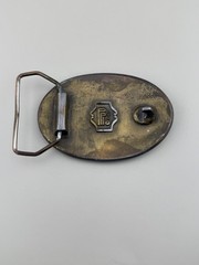 1976 Longmont Colorado Centennial Belt Buckle Rocky Mountains Statehood Era
