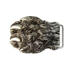 German silver buckle Wolf&rsquo;s Paw, wolf paw with claws, beast claws belt buckle