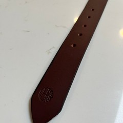 NWOT Timberland Men&rsquo;s Brown 100% Leather Belt Silver Buckle Size 40