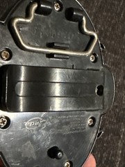Plastic Guitar Hero Belt Buckle With Skull & Flames