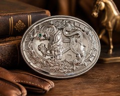 Vintage Western Horse Head Belt Buckle Silver Tone Cowboy Rodeo Equestrian