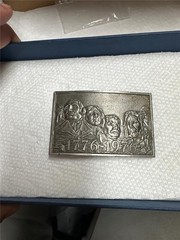 Vintage 1776-1976 Lewis Buckle Co Belt Buckle