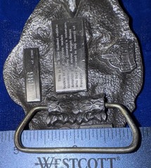 SISKIYOU THE AMERICAN VETERAN COMMEMORATIVE BELT BUCKLE 1987 LIMITED ED.186/2500