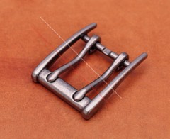 Strong Antique Silver Double Pin Prong Leathercraft Belt Buckle Fits 45mm Strap