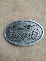 Gilley’s Belt Buckle Vtg Nite Club Pasadena Texas Music Note Sw Buckle Designs