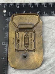 Vintage Cord 812 Car Belt Buckle Supercharged Gold Tone