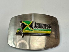 Jamaica Flag Novelty Jamaican Rasta Caribbean Montego Bay Belt Buckle