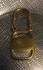 Authentic Salvatore Ferragamo Keychain Gold Tone. Made In Italy.