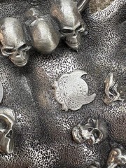 Skull & Cross Belt Buckle # 4640 Great American Products Texas Skulls