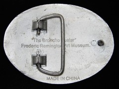 RC09139 **THE BRONCHO BUSTER** FREDERIC REMINGTON ARTWORK BELT BUCKLE