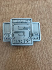 Mint – International Harvester S Series Belt Buckle Silver Truck 80s Spec-Cast