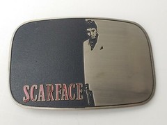 SCARFACE Metal Belt Buckle 4.5&Prime; x 3&Prime; Fits Belt Widths up to 1.5&Prime; – NEW!