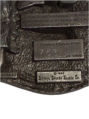 Men’s Pewter Belt Buckle Commemorative Third National Square Dance ConventionVTG