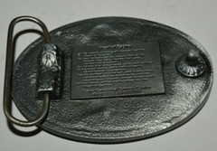2011 Heart of Zachary Cape Canaveral Energy Center Award Red Heart Belt Buckle