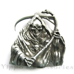 Grim Reaper Metal Fashion Belt Buckle