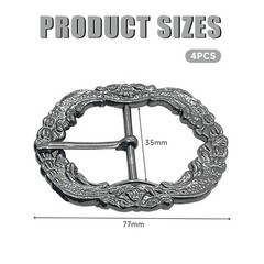 Lot of 4 Belt Buckle Men, Buckles for Men, Metal Belt Buckles f…