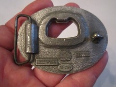 2005 GOT IRISH? DESIGN BELT BUCKLE & BUILT IN BOTTLE OPENER – 3&Prime; X 2 1/2&Prime; – GW9