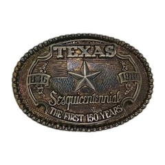 Buckle: Texas Sesquicentennial. 1836-1986. Lonestar & State Design.
