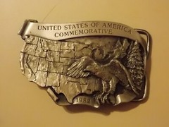 1982 Arroyo Grande limited edition USA Commemorative Belt Buckle