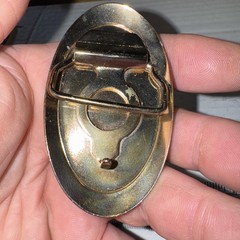 1981 Old Sleepy Eye Stoneware Vintage Rare Old Belt Buckle Fast Free-shipping