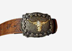 Western Belt and Buckle `1 1/2 inches wide and belt plus buckle 48&Prime; NEW