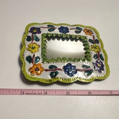 Floral Mirror Center Metal – Multicolor,
