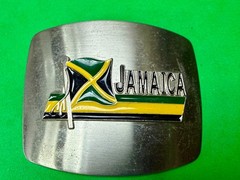 Jamaican Country Flag Jamaica Rasta Rastafarian Patriotic Belt Buckle