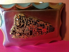 Vintage Locomotive Train Engine Railroad Belt Buckle