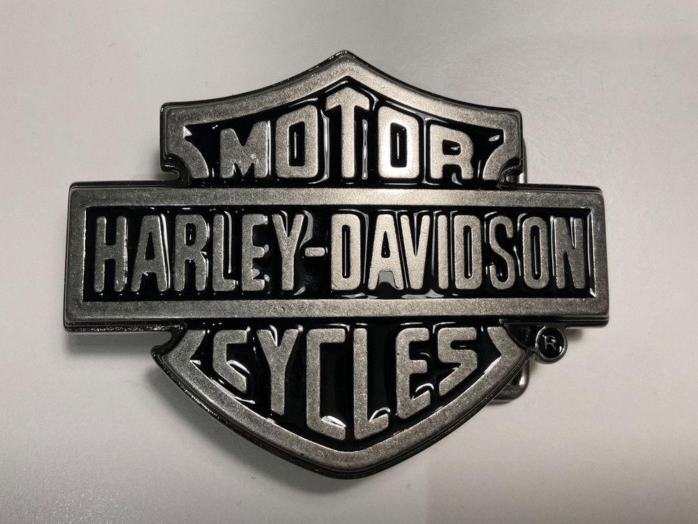 Harley-Davidson Classic Bar&Shield Icon belt buckle.Antique nickel.#99593-08VM.