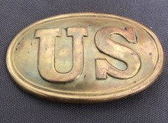 1970s vintage US belt buckle Owned And worn By Korean War Veteran