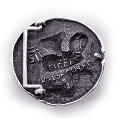 David of Sassoun Armenian National Epic Sterling Silver Belt Buckle