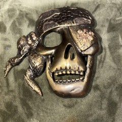 Skull Pirate Belt Buckle One Eyed Willie Brass Color