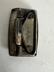 Vintage HICKOK Sterling Art Deco BELT BUCKLE / « K » 3D Monogram