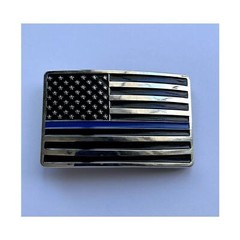 Thin Blue Line Law Enforcement Belt Buckle