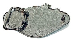 Chrome Belt Buckle 4”x 3” Fabulous Las Vegas Sign Fits Belts Up To 1.75” Wide m