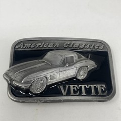 VINTAGE CHEVY CORVETTE AMERICAN CLASSICS VETTE BELT BUCKLE BA-135