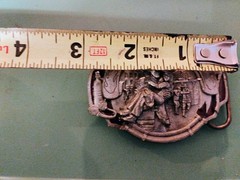 Firefighter Belt Buckle Pewter Siskiyou 1998 Pre-Loved