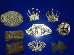 Vintage Large Heavy Metal Nostalgic OLD SCHOOL Belt Buckles Lot Of 10 Pieces