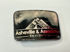 Asheville And Associates Real Estate Realtor Company Vintage Belt Buckle