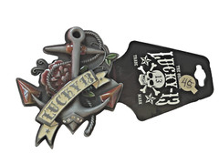 Lucky 13 Belt Buckle Anchor Original Officially Licensed New Men Women Fashion
