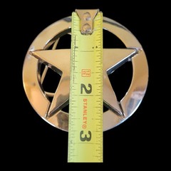 Marshall Law Texas Star Belt Buckle Metal Cowboy Western Biker