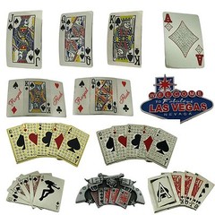 King Queen Jack of Spades Belt Buckle Casino Playing Cards Gambling Gambler Men