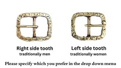 Handmade Solid Brass Belt Buckle USA | 1.5&Prime; « THE ROAD » Retro Artisan Buckle Men