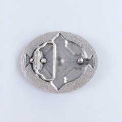 Vintage Silver Plated Oval Cross Celtic Knot Southwest Belt Buckle Boucle