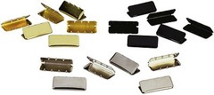 100 Pack GI Type Military Web Belt Tips – Black Brass or Chrome for 1¼ » Belts